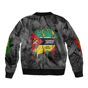 Samora Machel Bomber Jacket Mozambique Liberation Graffiti Style Viva FRELIMO African Revolutionary - African Pride