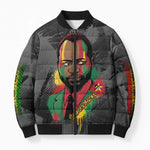 Samora Machel Bomber Puffer Jacket Mozambique Liberation Graffiti Style Viva FRELIMO African Revolutionary - African Pride