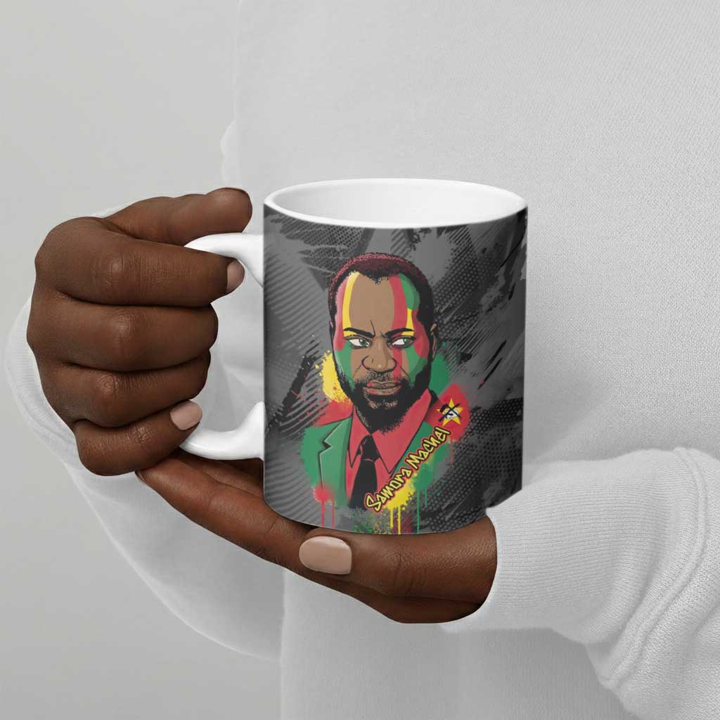 Samora Machel Ceramic Mug Mozambique Liberation Graffiti Style Viva FRELIMO African Revolutionary - African Pride