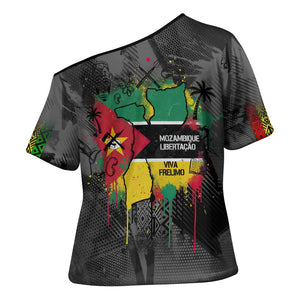 Samora Machel Cross Shoulder Shirt Mozambique Liberation Graffiti Style Viva FRELIMO African Revolutionary - African Pride