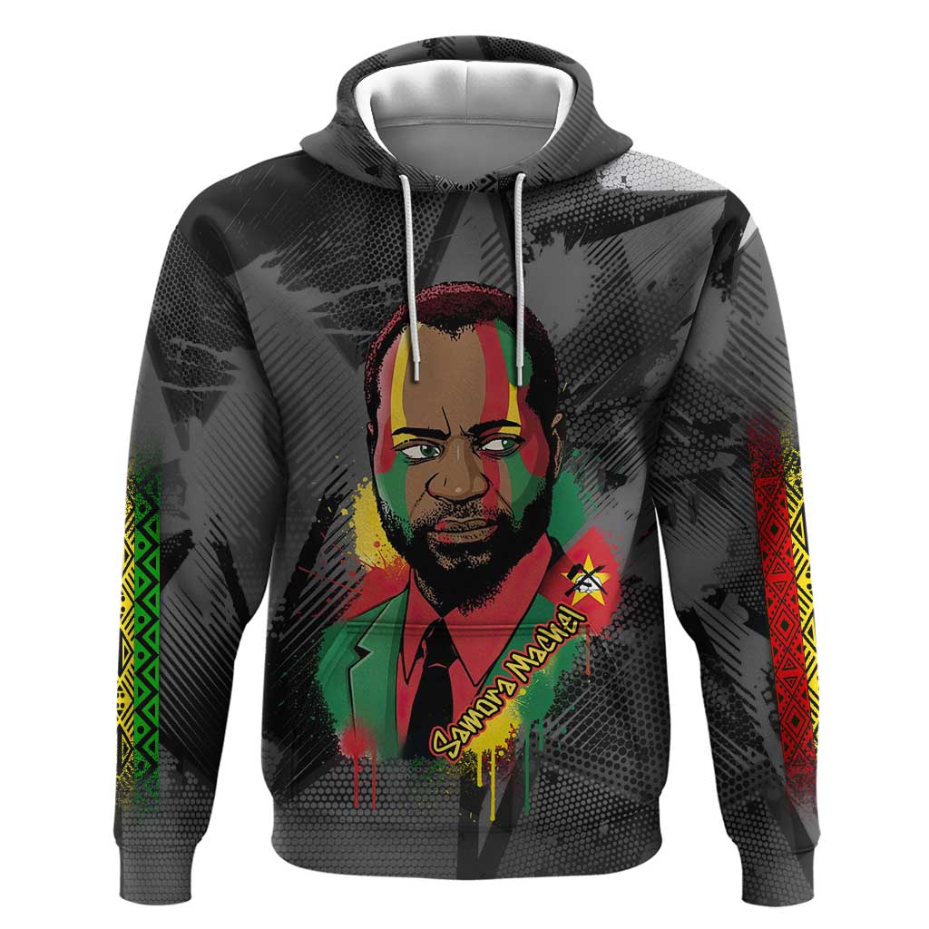Samora Machel Hoodie Mozambique Liberation Graffiti Style Viva FRELIMO African Revolutionary - African Pride