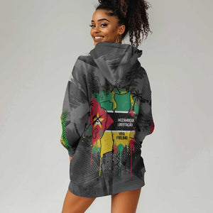 Samora Machel Hoodie Dress Mozambique Liberation Graffiti Style Viva FRELIMO African Revolutionary - African Pride