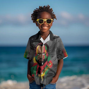 Samora Machel Kid Hawaiian Shirt Mozambique Liberation Graffiti Style Viva FRELIMO African Revolutionary - African Pride