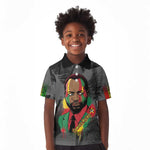 Samora Machel Kid Polo Shirt Mozambique Liberation Graffiti Style Viva FRELIMO African Revolutionary - African Pride