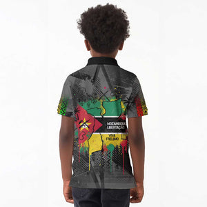 Samora Machel Kid Polo Shirt Mozambique Liberation Graffiti Style Viva FRELIMO African Revolutionary - African Pride