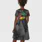 Samora Machel Kid Short Sleeve Dress Mozambique Liberation Graffiti Style Viva FRELIMO African Revolutionary - African Pride