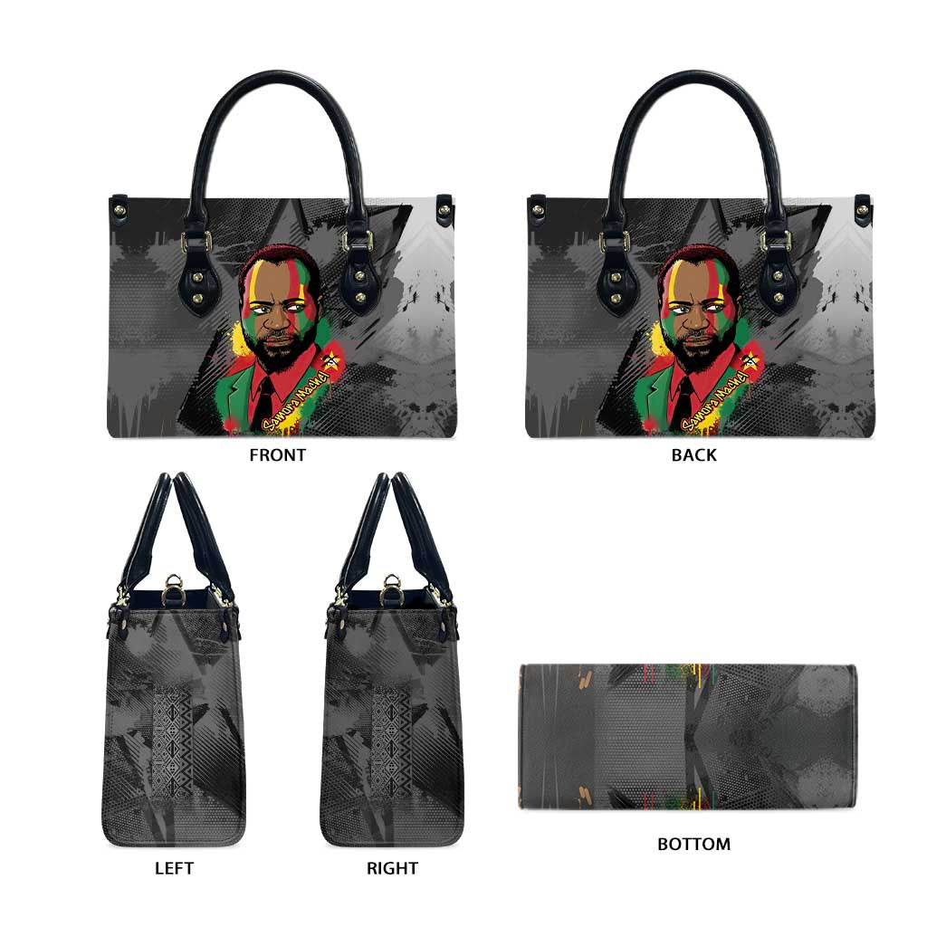Samora Machel Leather Bag Mozambique Liberation Graffiti Style Viva FRELIMO African Revolutionary - African Pride