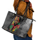Samora Machel Leather Tote Bag Mozambique Liberation Graffiti Style Viva FRELIMO African Revolutionary - African Pride