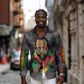 Samora Machel Long Sleeve Button Shirt Mozambique Liberation Graffiti Style Viva FRELIMO African Revolutionary - African Pride