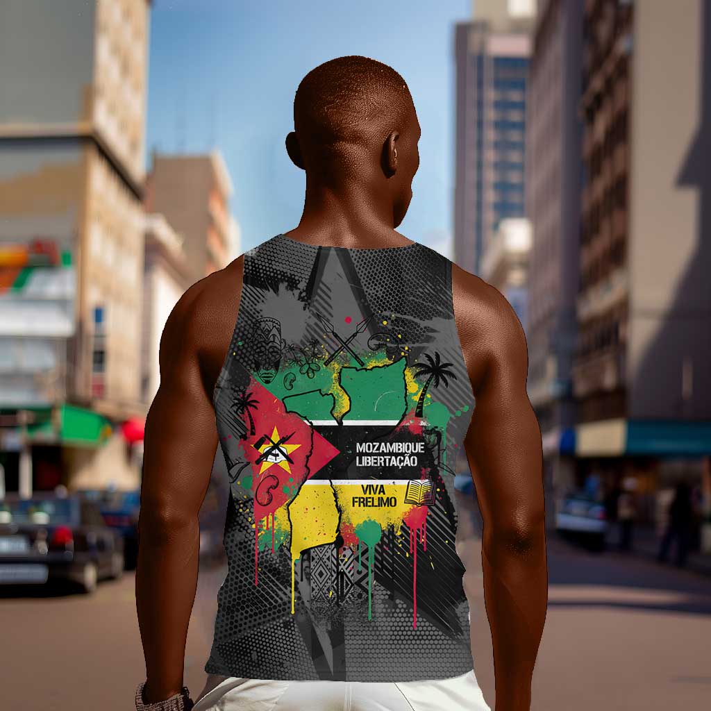 Samora Machel Men Tank Top Mozambique Liberation Graffiti Style Viva FRELIMO African Revolutionary - African Pride