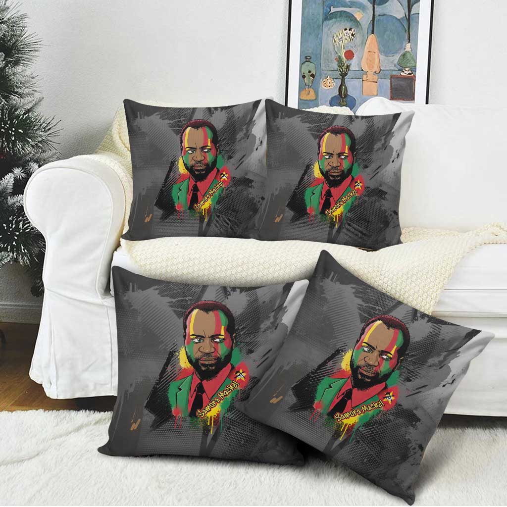 Samora Machel Pillow Cover Mozambique Liberation Graffiti Style Viva FRELIMO African Revolutionary - African Pride
