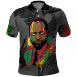Samora Machel Polo Shirt Mozambique Liberation Graffiti Style Viva FRELIMO African Revolutionary - African Pride