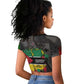 Samora Machel Raglan Cropped T shirt Mozambique Liberation Graffiti Style Viva FRELIMO African Revolutionary - African Pride