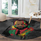 Samora Machel Round Carpet Mozambique Liberation Graffiti Style Viva FRELIMO African Revolutionary - African Pride