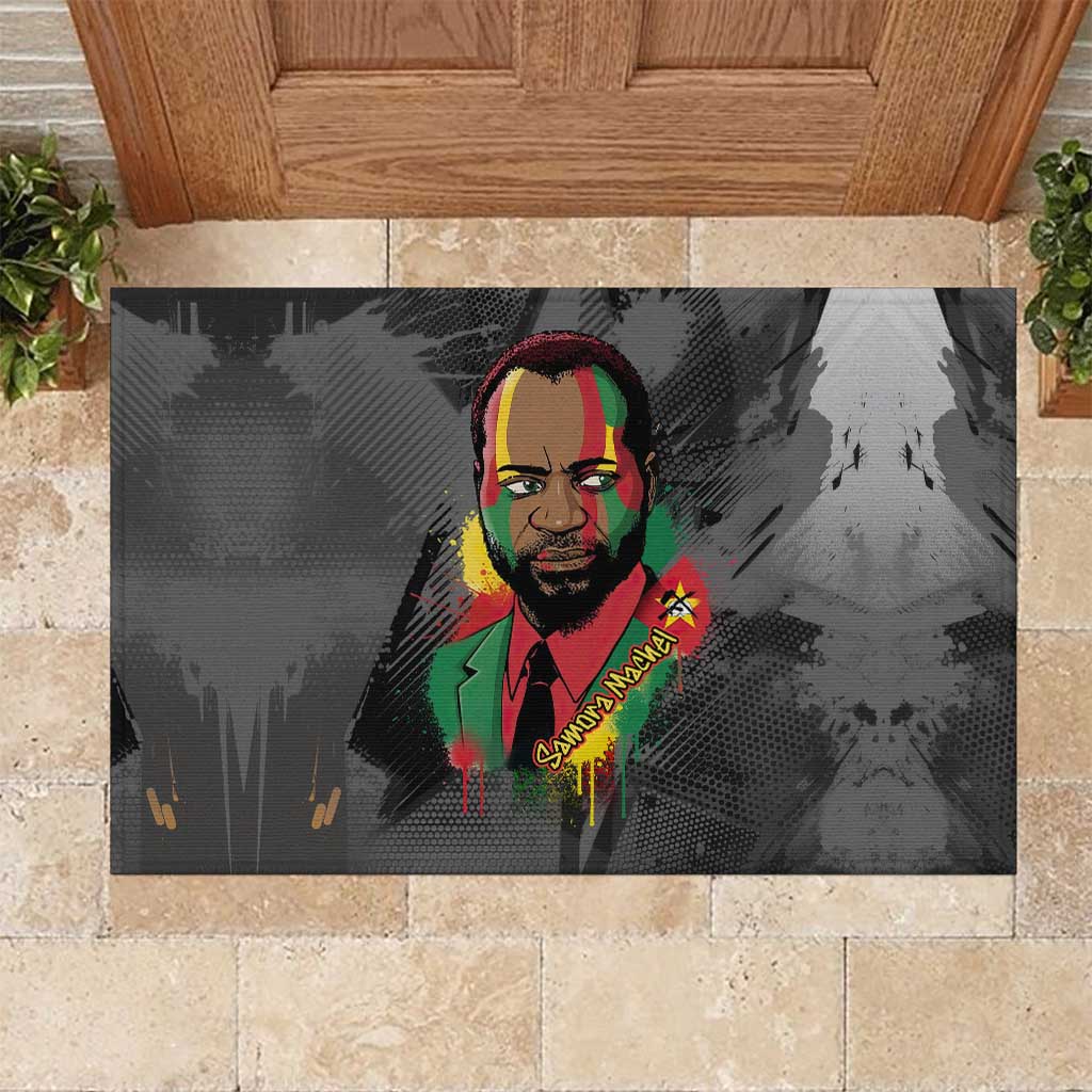 Samora Machel Rubber Doormat Mozambique Liberation Graffiti Style Viva FRELIMO African Revolutionary - African Pride