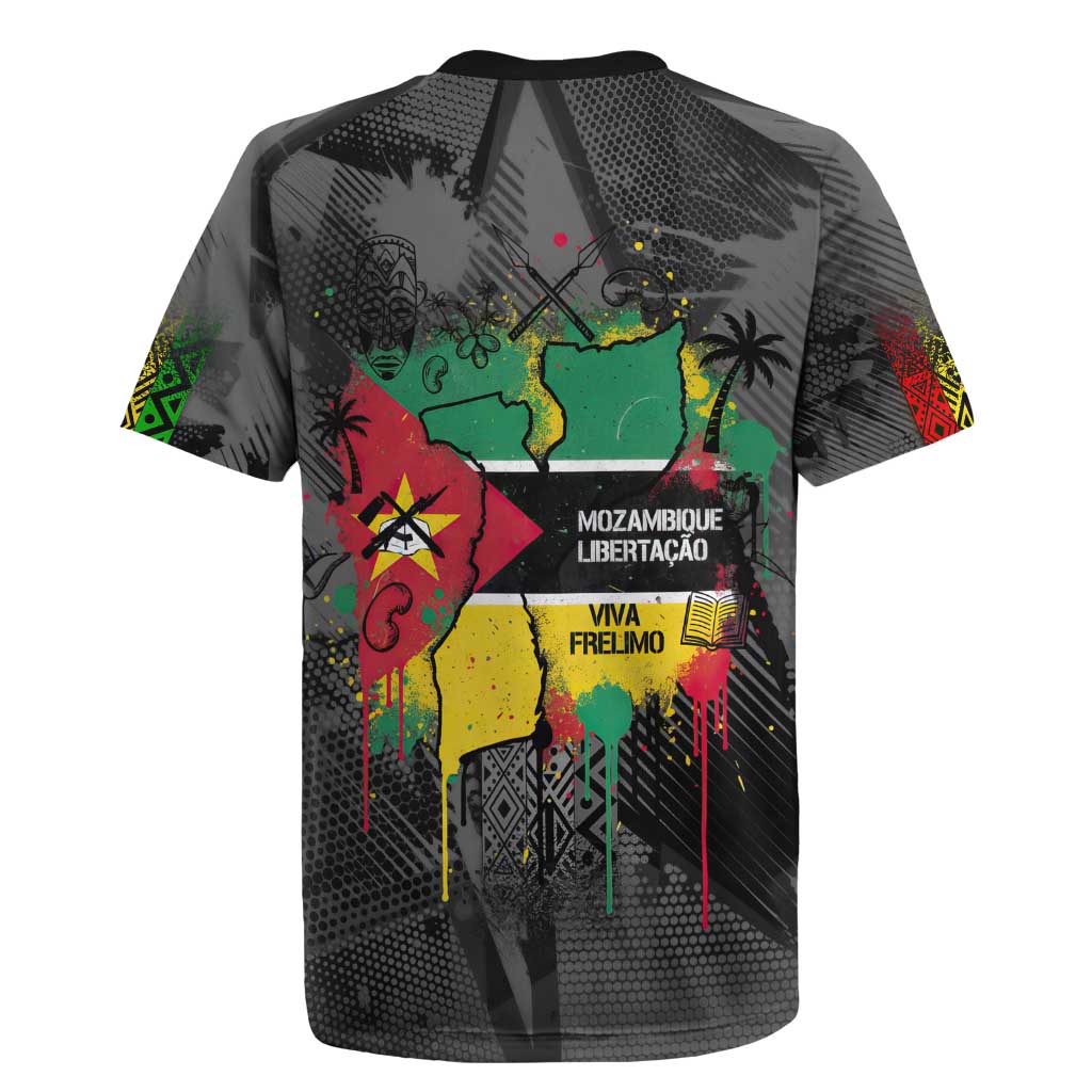 Samora Machel Rugby Jersey Mozambique Liberation Graffiti Style Viva FRELIMO African Revolutionary - African Pride
