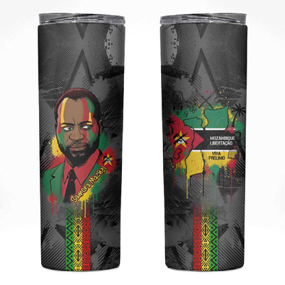 Samora Machel Skinny Tumbler Mozambique Liberation Graffiti Style Viva FRELIMO African Revolutionary - African Pride