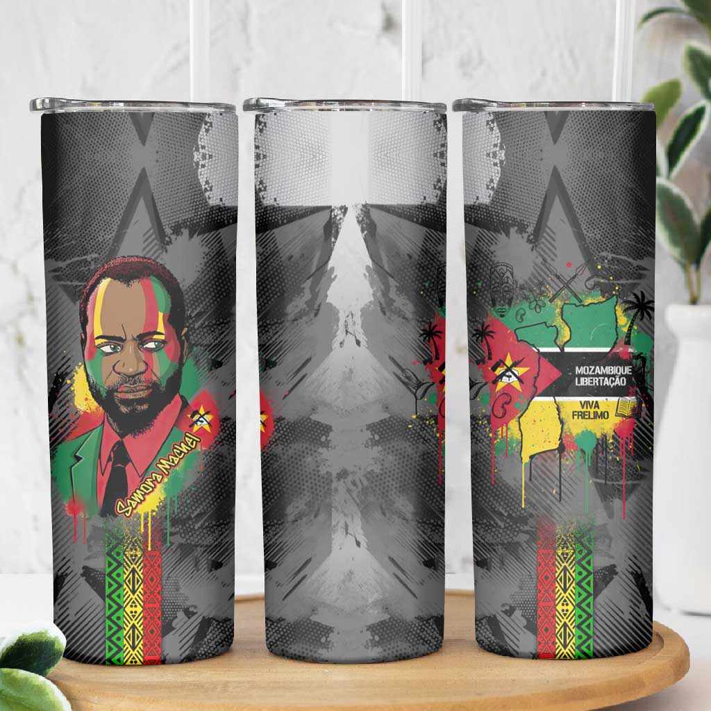 Samora Machel Skinny Tumbler Mozambique Liberation Graffiti Style Viva FRELIMO African Revolutionary - African Pride