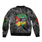 Samora Machel Sleeve Zip Bomber Jacket Mozambique Liberation Graffiti Style Viva FRELIMO African Revolutionary - African Pride