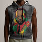 Samora Machel Sleeveless Hoodie Mozambique Liberation Graffiti Style Viva FRELIMO African Revolutionary - African Pride
