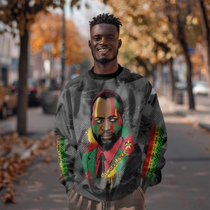 Samora Machel Sweatshirt Mozambique Liberation Graffiti Style Viva FRELIMO African Revolutionary - African Pride