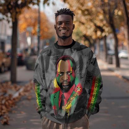 Samora Machel Sweatshirt Mozambique Liberation Graffiti Style Viva FRELIMO African Revolutionary - African Pride