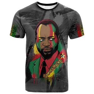 Samora Machel T shirt Mozambique Liberation Graffiti Style Viva FRELIMO African Revolutionary - African Pride