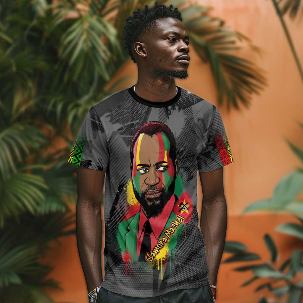 Samora Machel T shirt Mozambique Liberation Graffiti Style Viva FRELIMO African Revolutionary - African Pride