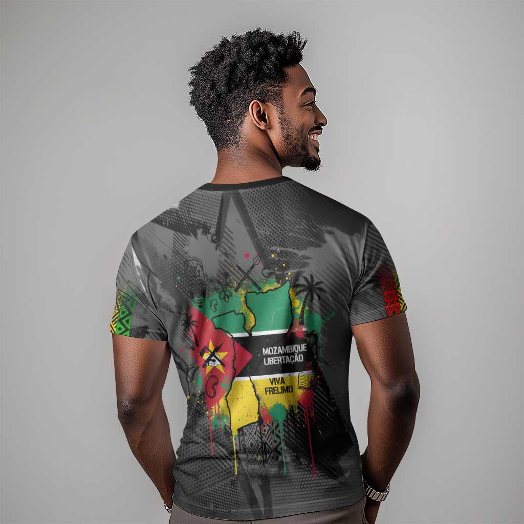 Samora Machel T shirt Mozambique Liberation Graffiti Style Viva FRELIMO African Revolutionary - African Pride