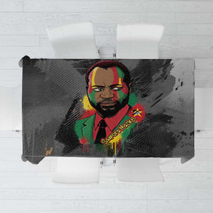 Samora Machel Tablecloth Mozambique Liberation Graffiti Style Viva FRELIMO African Revolutionary - African Pride