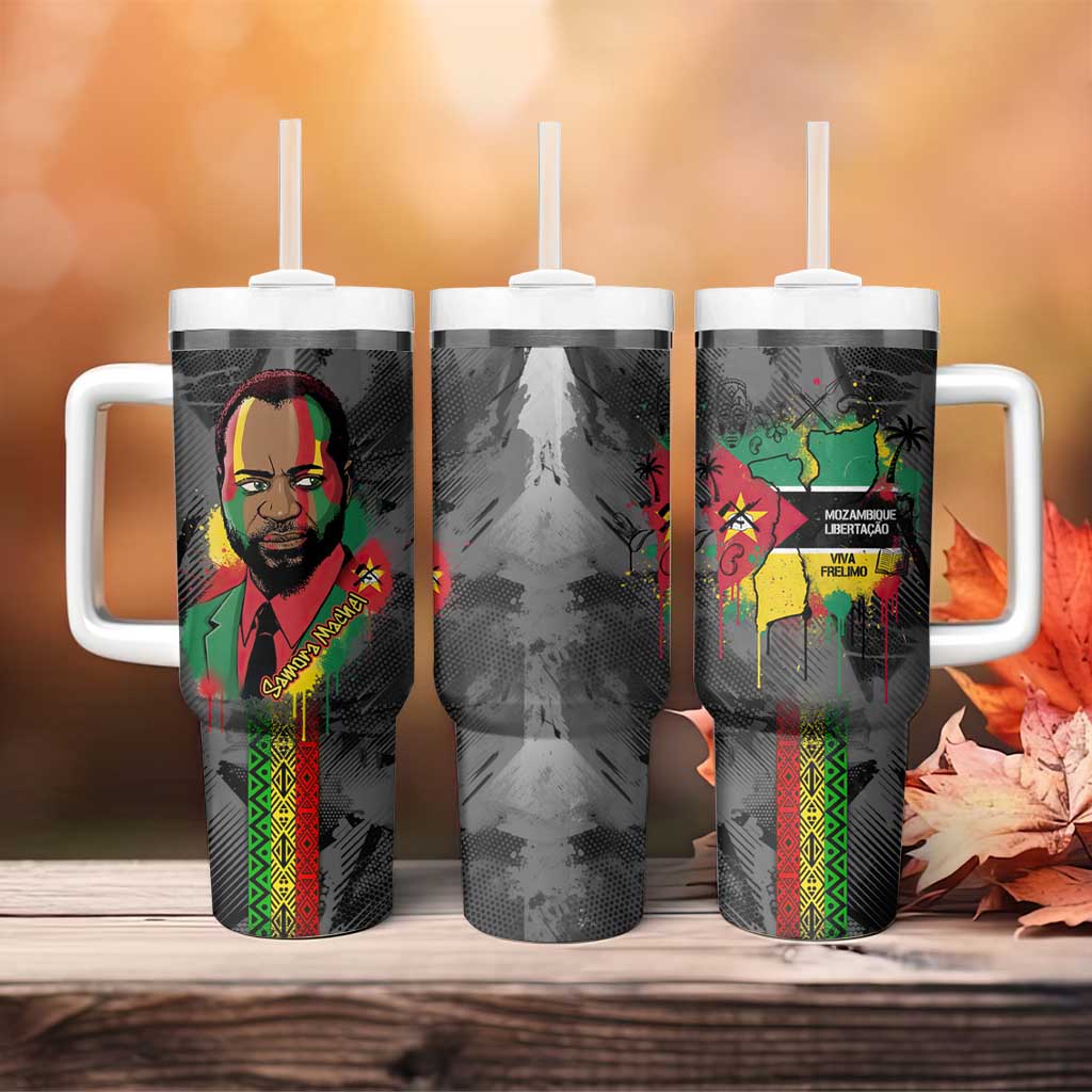 Samora Machel Tumbler With Handle Mozambique Liberation Graffiti Style Viva FRELIMO African Revolutionary - African Pride