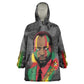 Samora Machel Wearable Blanket Hoodie Mozambique Liberation Graffiti Style Viva FRELIMO African Revolutionary - African Pride