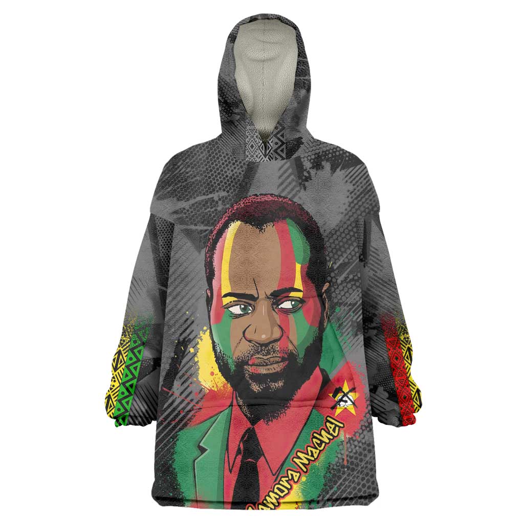 Samora Machel Wearable Blanket Hoodie Mozambique Liberation Graffiti Style Viva FRELIMO African Revolutionary - African Pride