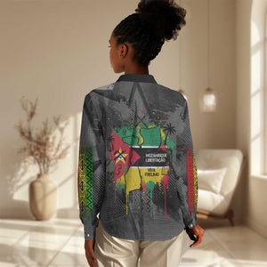 Samora Machel Women Casual Shirt Mozambique Liberation Graffiti Style Viva FRELIMO African Revolutionary - African Pride