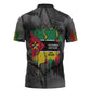 Samora Machel Zipper Polo Shirt Mozambique Liberation Graffiti Style Viva FRELIMO African Revolutionary - African Pride