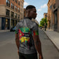 Samora Machel Zipper Polo Shirt Mozambique Liberation Graffiti Style Viva FRELIMO African Revolutionary - African Pride
