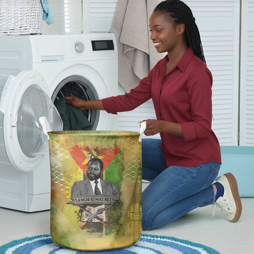 Samora Machel Laundry Basket Mozambique Flag Unity and Victory Quote Liberation Struggle - African Freedom Tribute - African Pride