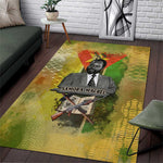 Samora Machel Area Rug Mozambique Flag Unity and Victory Quote Liberation Struggle - African Freedom Tribute - African Pride
