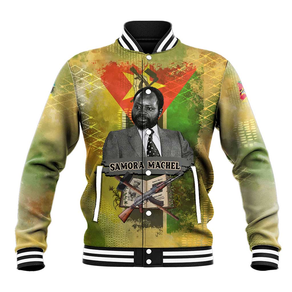 Samora Machel Baseball Jacket Mozambique Flag Unity and Victory Quote Liberation Struggle - African Freedom Tribute - African Pride