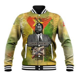 Samora Machel Baseball Jacket Mozambique Flag Unity and Victory Quote Liberation Struggle - African Freedom Tribute - African Pride
