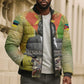 Samora Machel Bomber Puffer Jacket Mozambique Flag Unity and Victory Quote Liberation Struggle - African Freedom Tribute - African Pride