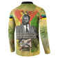 Samora Machel Button Sweatshirt Mozambique Flag Unity and Victory Quote Liberation Struggle - African Freedom Tribute
