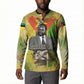 Samora Machel Button Sweatshirt Mozambique Flag Unity and Victory Quote Liberation Struggle - African Freedom Tribute