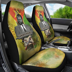 Samora Machel Car Seat Cover Mozambique Flag Unity and Victory Quote Liberation Struggle - African Freedom Tribute - African Pride