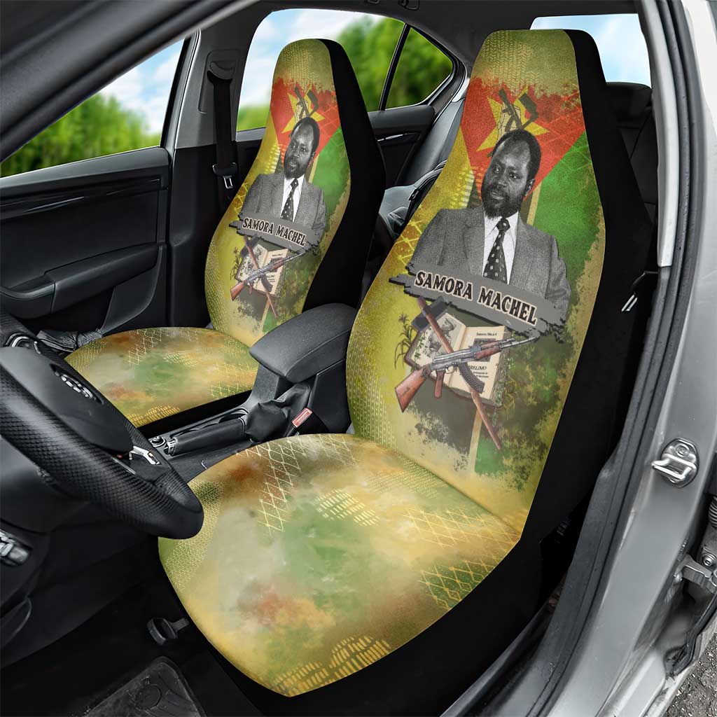 Samora Machel Car Seat Cover Mozambique Flag Unity and Victory Quote Liberation Struggle - African Freedom Tribute - African Pride