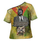 Samora Machel Cross Shoulder Shirt Mozambique Flag Unity and Victory Quote Liberation Struggle - African Freedom Tribute - African Pride