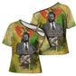 Samora Machel Cross Shoulder Shirt Mozambique Flag Unity and Victory Quote Liberation Struggle - African Freedom Tribute - African Pride