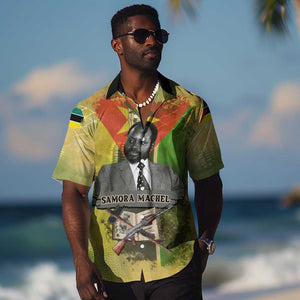 Samora Machel Hawaiian Shirt Mozambique Flag Unity and Victory Quote Liberation Struggle - African Freedom Tribute - African Pride