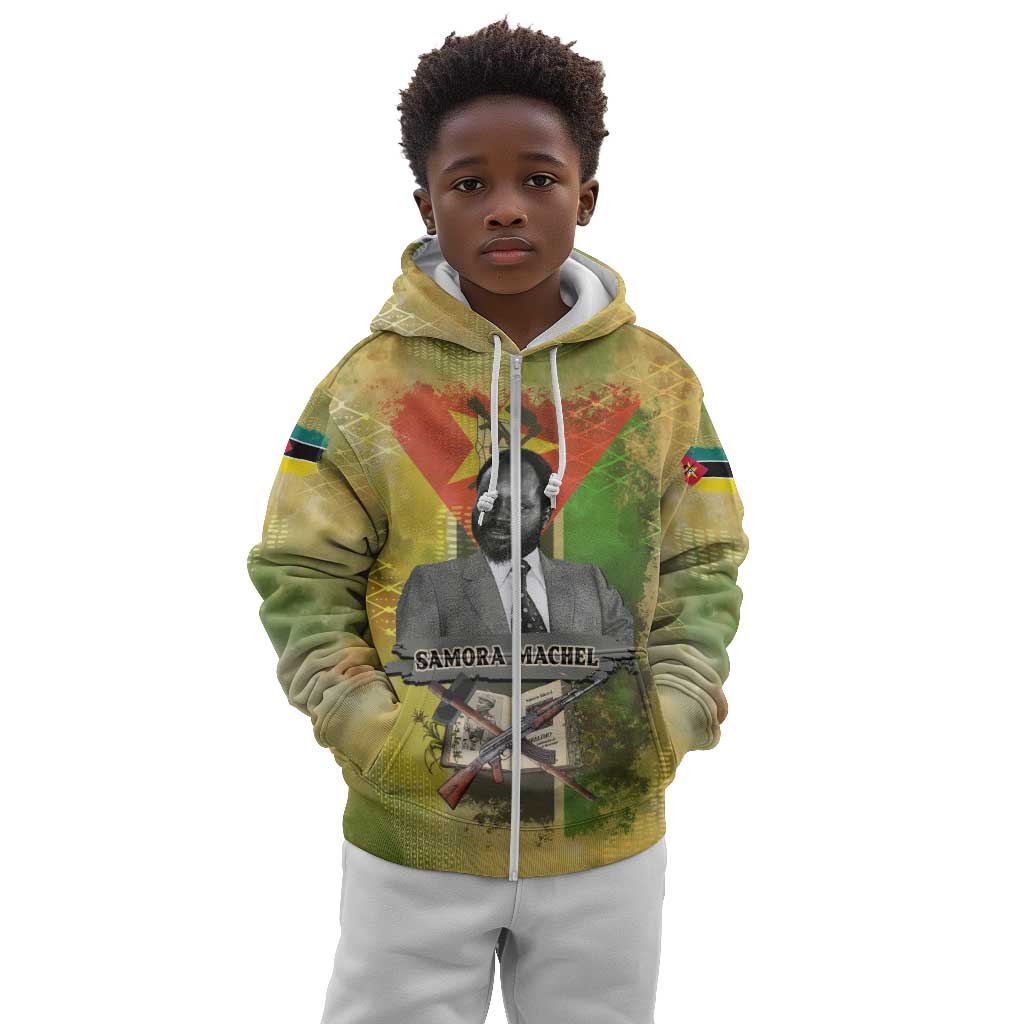 Samora Machel Kid Hoodie Mozambique Flag Unity and Victory Quote Liberation Struggle - African Freedom Tribute - African Pride