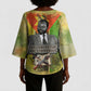 Samora Machel Kimono Sleeve Blouse Mozambique Flag Unity and Victory Quote Liberation Struggle - African Freedom Tribute - African Pride